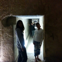 Squeeze...tight entry to the Pyramid